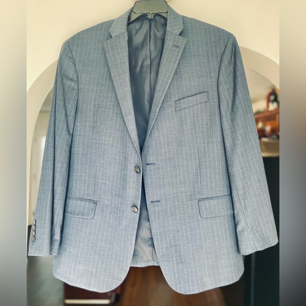 Jos. A. Bank Light Gray Pinstripe Blazer